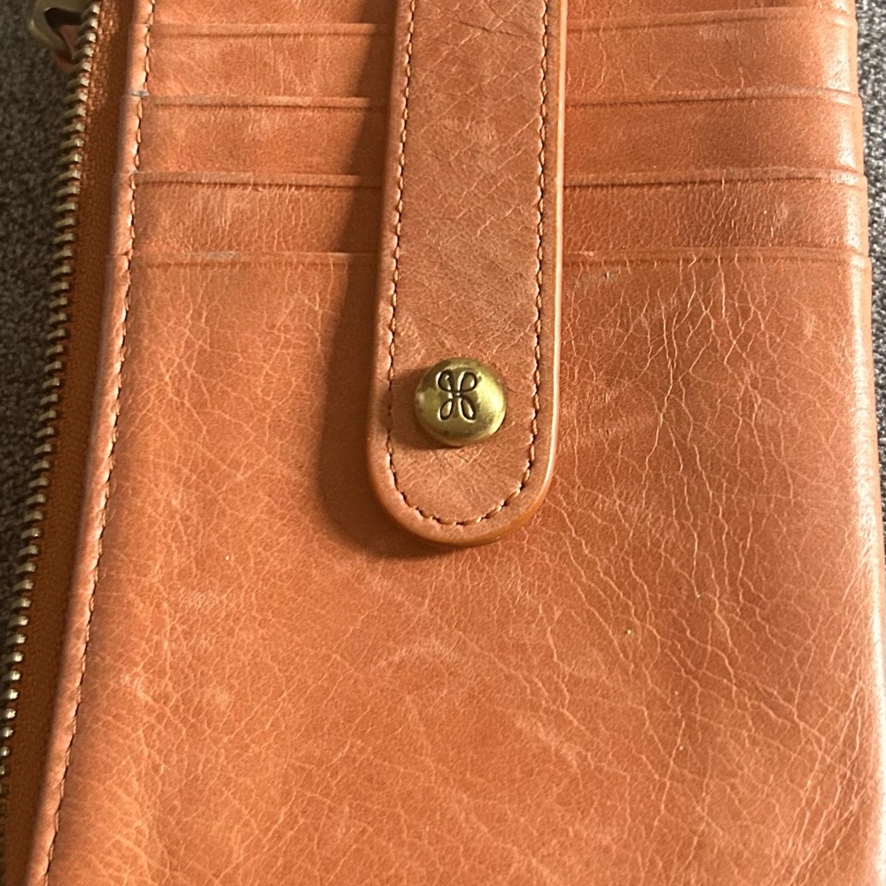 HOBO Brown Leather Key & Card Holder